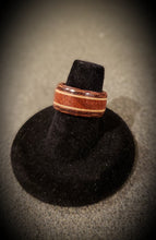 Load image into Gallery viewer, Lacewood and Padauk with Maple Accent Wooden Ring