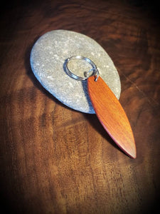 Stand Up Paddleboard or Surfboard Keychains, SUP Exotic African paduak, Red Heart, Walnut, Purpleheart or Wenge