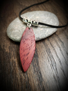 Stand Up Paddleboard Necklace, Exotic African Padauk, SUP Board Necklace Pendant! Surfboard